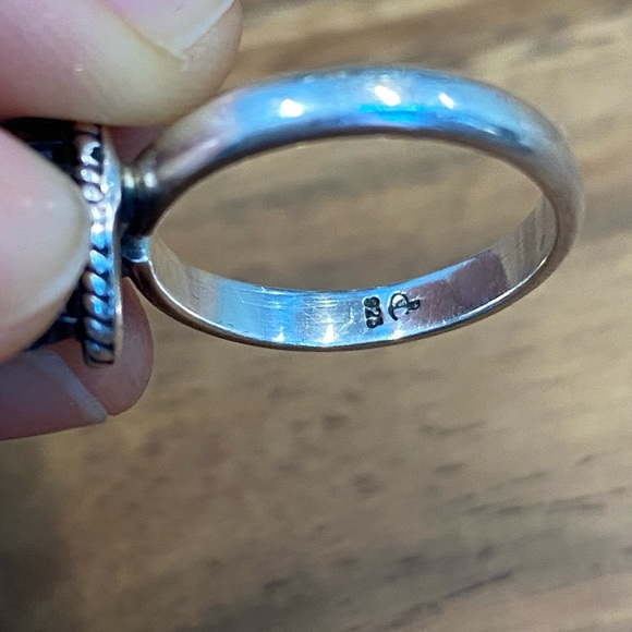 Pearl and sterling silver ring - Picture 2 of 9